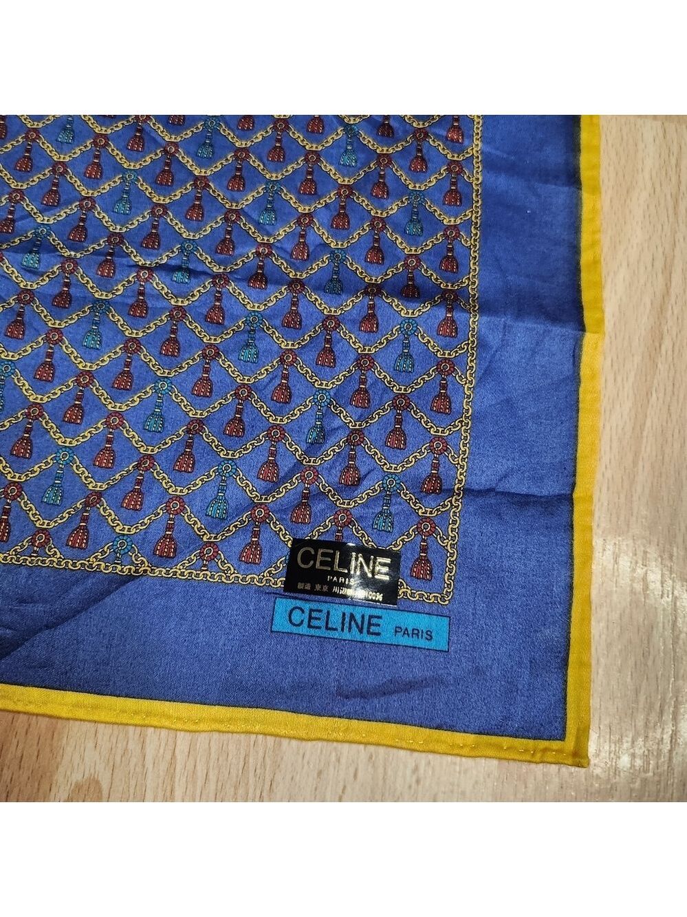 ❤️ CELINE Paris scarf/handkerchief silk/cotton ✨️ 💯